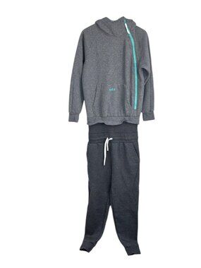 Tuxy Men's Onesie Tracksuit, Jumpsuit, 2 Piece, Loungewear, Grey Heather, Size M